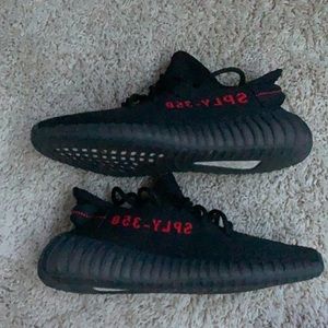 Used Black/Red Bred Yeezy size 7.5 women